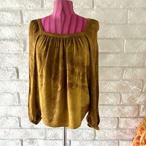 Elegant Olive Green Women's Top